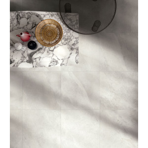 Rektifikovaný gres Slash Ivory 61×122,2 cm s vyššou protišmykovosťou
