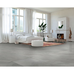Dlažba Tuscania Slash Mid Grey 30,4×61 cm – šedý univerzálny dekor