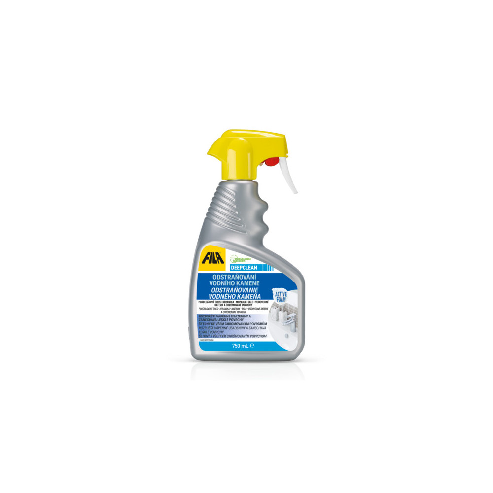 Čistiaci sprej Fila Deepclean 750 ml od výrobcu Fila Solutions – ideálny na odstránenie vodného kameňa Čistiaci sprej Fila Deepclean 750 ml od výrobcu Fila Solutions – ideálny na odstránenie vodného kameňa