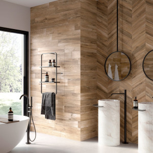 Porcelánová dlažba Tuscania North Wind Brown 20×120 cm v hnedom drevenom dizajne – Inceram.