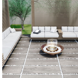 Sivá gresová dlažba imitácia dreva North Wind Grey 20 mm od výrobcu Tuscania.