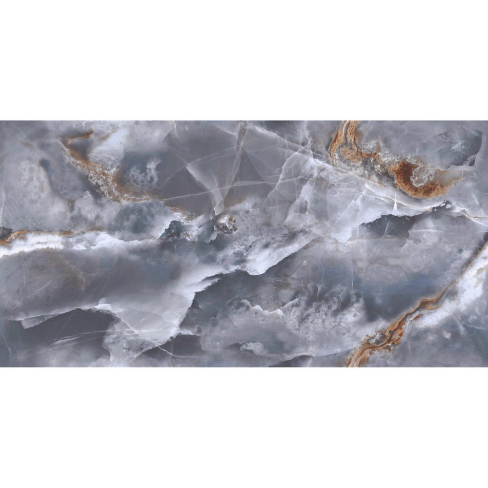 Porcelánová gresová dlažba CONTINUA ONYX BLUE 60x120 od výrobcu Tuscania s modrošedým vzorom.