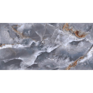 Porcelánová gresová dlažba CONTINUA ONYX BLUE 60x120 od výrobcu Tuscania s modrošedým vzorom.