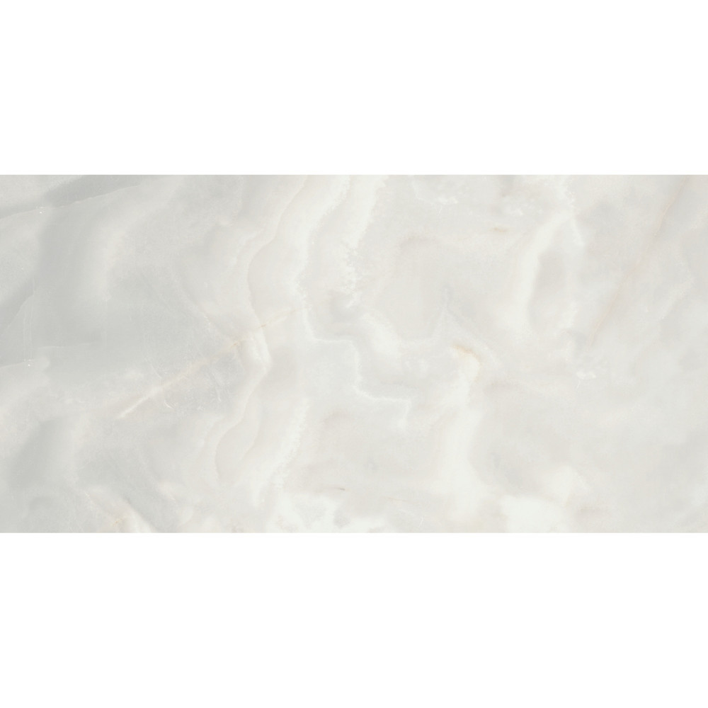 Porcelánová dlažba Avalon Gris s bielym žilkovaním a luxusným ónyxovým efektom.