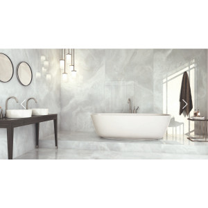 Dlažba Avalon Gris 80×80 – šedá leštená dlažba v imitácii ónyxu, Etile, Inceram.