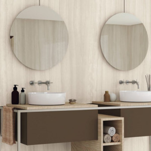 Belladonna Beige Polished 120×120 – leštená dlažba v imitácii travertínu, Inceram.