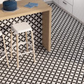 Prissmacer Cerámica Circle Black – gresová dlažba s kruhovým ornamentom.