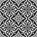 Prissmacer Cerámica Chester Black – gresová dlažba s vintage ornamentom.