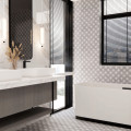 Star Grey 45×45 – sivá retro dlažba s bielym hviezdicovým vzorom.