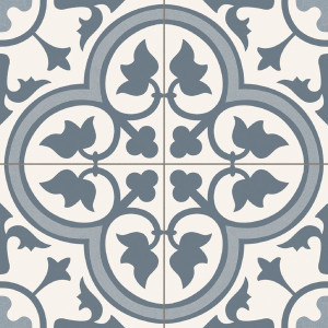 Prissmacer Cerámica Dover Blue je gresová dlažba s vintage motívom.