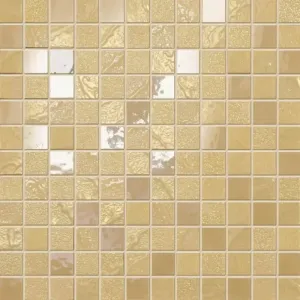 Mozaika Four Seasons Summer 30×30 – zlatistá lesklá mozaika od Ceramiche Supergres.