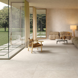 Eterea Avorio 60x120 od Tuscania je elegantná gresová dlažba s jemným béžovým odtieňom.