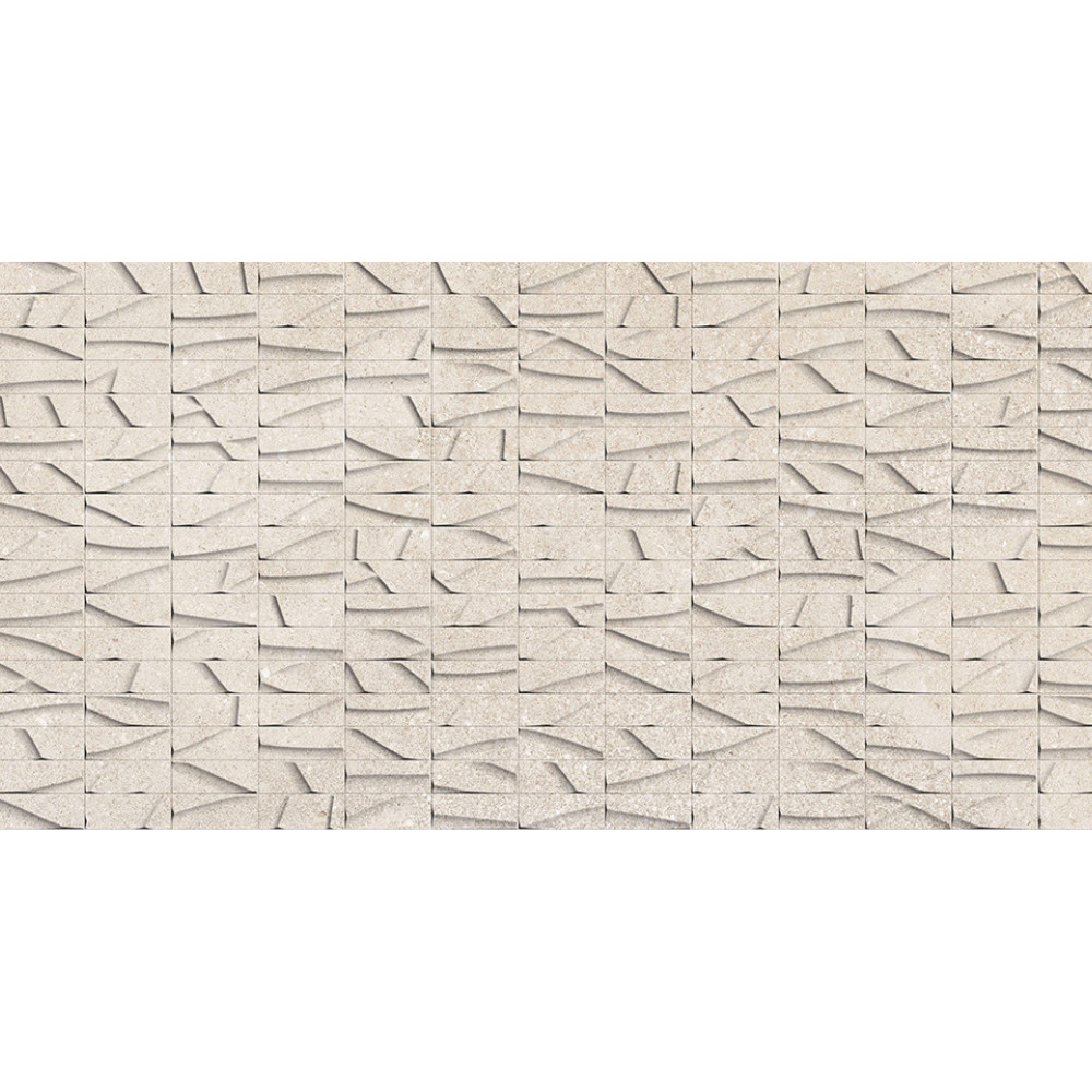 Eterea Avorio Relievo – 3D dekor v krémovom odtieni s matným povrchom.