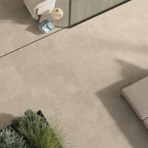 Tuscania Eterea Sabbia 90x90 – veľkoformátová dlažba v béžovo-hnedom odtieni.