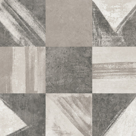 Dekor Villeroy & Boch Atlanta Grey Multidecor – betónový vzhľad s geometrickým vzorom.