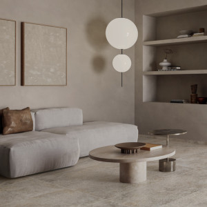 BOURGOGNA BEIGE 60×60 – matná dlažba s prírodným vzhľadom kameňa od Villeroy & Boch.