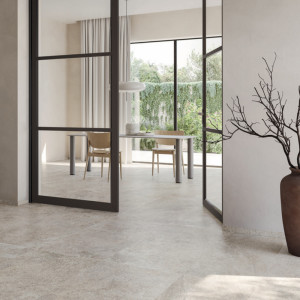 Villeroy & Boch Bourgogna Beige – veľkoformátna dlažba imitujúca vápenec, matný povrch.