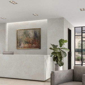 Svetlá dlažba HUDSON White Sand 60×120 – jemný pieskovcový efekt od výrobcu Villeroy & Boch.