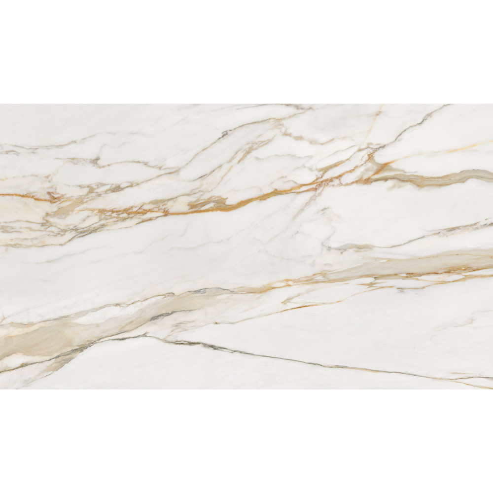 Dlažba Calacatta Gold 120×120 s vysokým leskom – imitácia mramoru v prémiovej kvalite.
