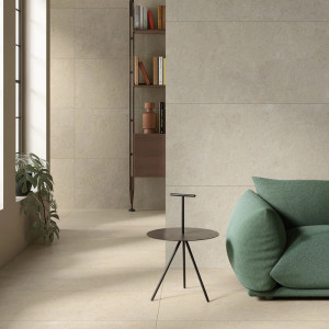 Porcelánová dlažba Mellow Stone Beige 60x120 – imitácia betónu.
