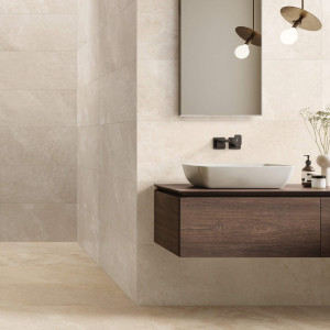 Gresová dlažba MERIDA SAND – pieskový kamenný vzhľad dlažby.