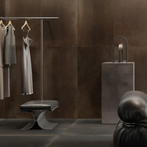 METALCRAFT BLACK je matná dlažba imitácia kovu 60×60 cm od výrobcu Villeroy & Boch.