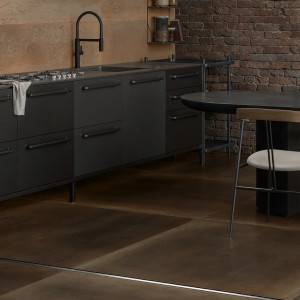 Matná gresová dlažba METALCRAFT BROWN 60×120 – kovový dizajn Villeroy & Boch.