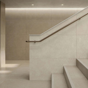 SOLID TONES WHITE STONE – kamenná dlažba 60×120 cm od Villeroy & Boch.