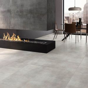 Sivá dlažba imitácia betónu SPOTLIGHT GREY 60×60 od Villeroy & Boch.