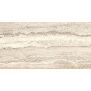 Dlažba Tuscan Traces Silver 60×120 v imitácii travertínu s jemnou kamennou kresbou.