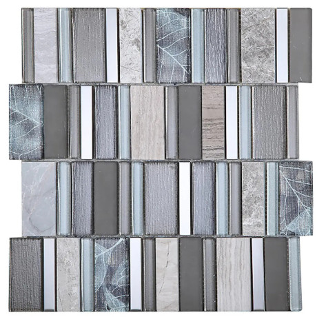 STRIPES SUNSET 30×30 je moderná dizajnová mozaika v sivých tónoch.