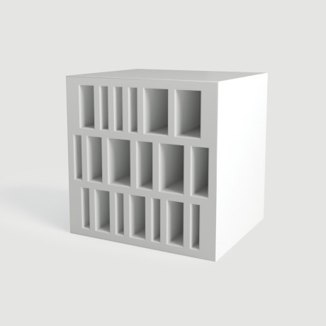 TERRAE LITO VIBRANTE SNOWY TA 21 12x12x10 dekoratívny keramický obklad Mirage
