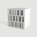 TERRAE LITO VIBRANTE SNOWY TA 21 12x12x10 dekoratívny keramický obklad Mirage