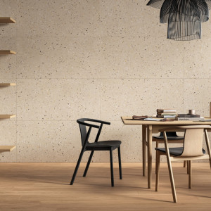 Zeleno-modrá terrazzo dlažba Reconcrete Terrazzo Caribbean vo formáte 120 × 120 cm
