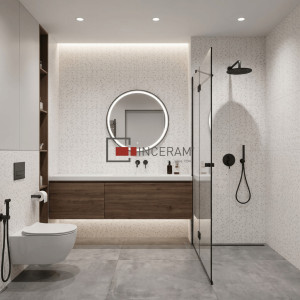 TERRAE IDRO RAIN BLANC TA 01 50x120 dekor rain