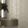 Cifre Volume Ivory 6x25 lesklý 3D metro obklad béžová