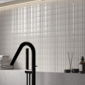 Cifre Volume White 6x25 lesklý 3D metro obklad biela