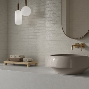 Cifre Puck Ivory 5x50 lesklý keramický metro obklad béžová