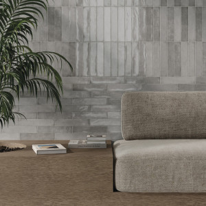 Cifre Mahi Pearl 5x25 lesklý keramický metro obklad sivá