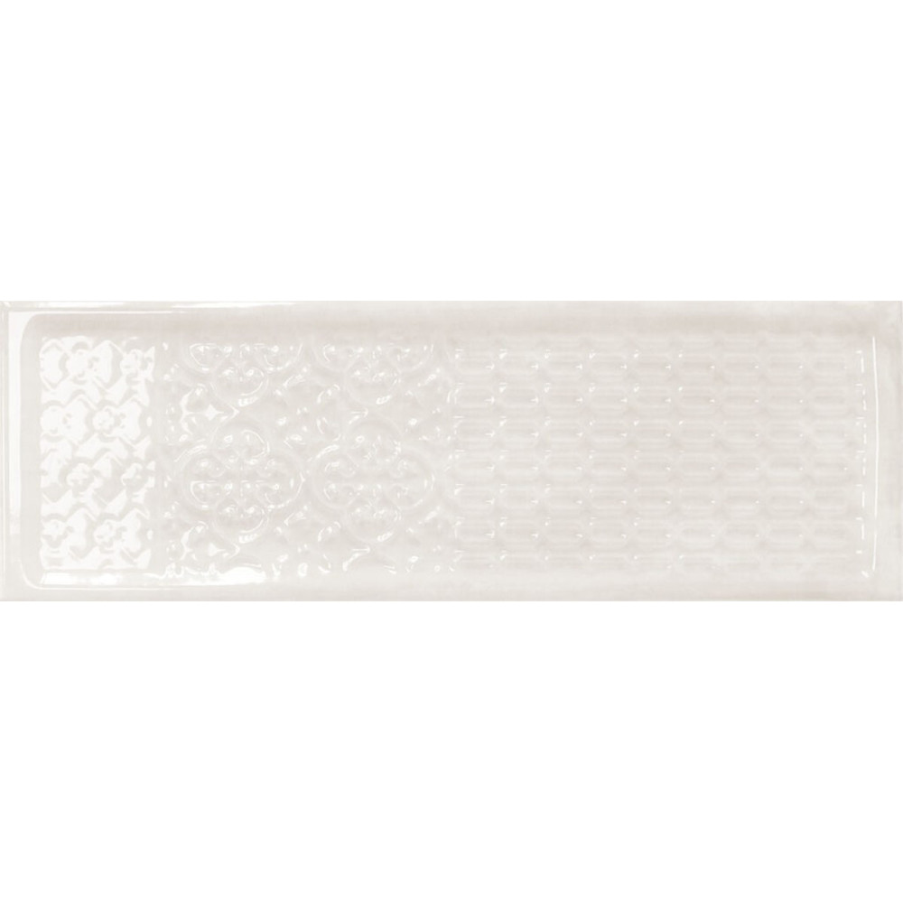 Cifre Titan Decor White 10x30,5 lesklý keramický obklad biela