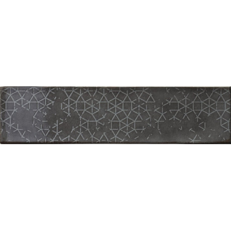 Cifre Omnia Decor Anthracite 7,5x30 lesklý keramický obklad antracitová