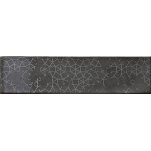 Cifre Omnia Decor Anthracite 7,5x30 lesklý keramický obklad antracitová