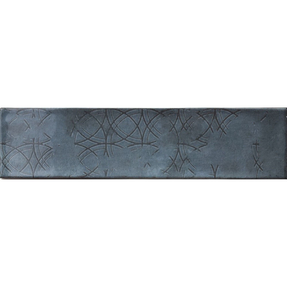 Cifre Omnia Decor Blue 7,5x30 lesklý keramický obklad modrá