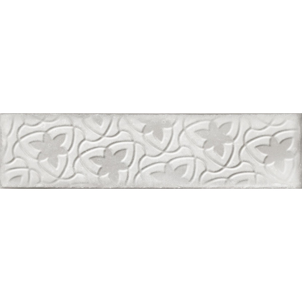Cifre Drop Rilieve White 7,5x30 lesklý keramický obklad biela