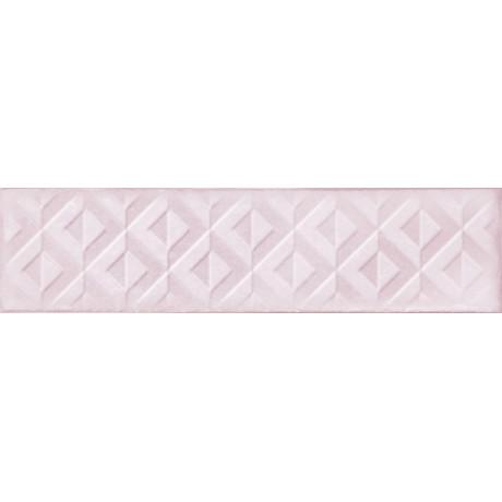 Cifre Drop Rilieve Pink 7,5x30 lesklý keramický obklad ružová