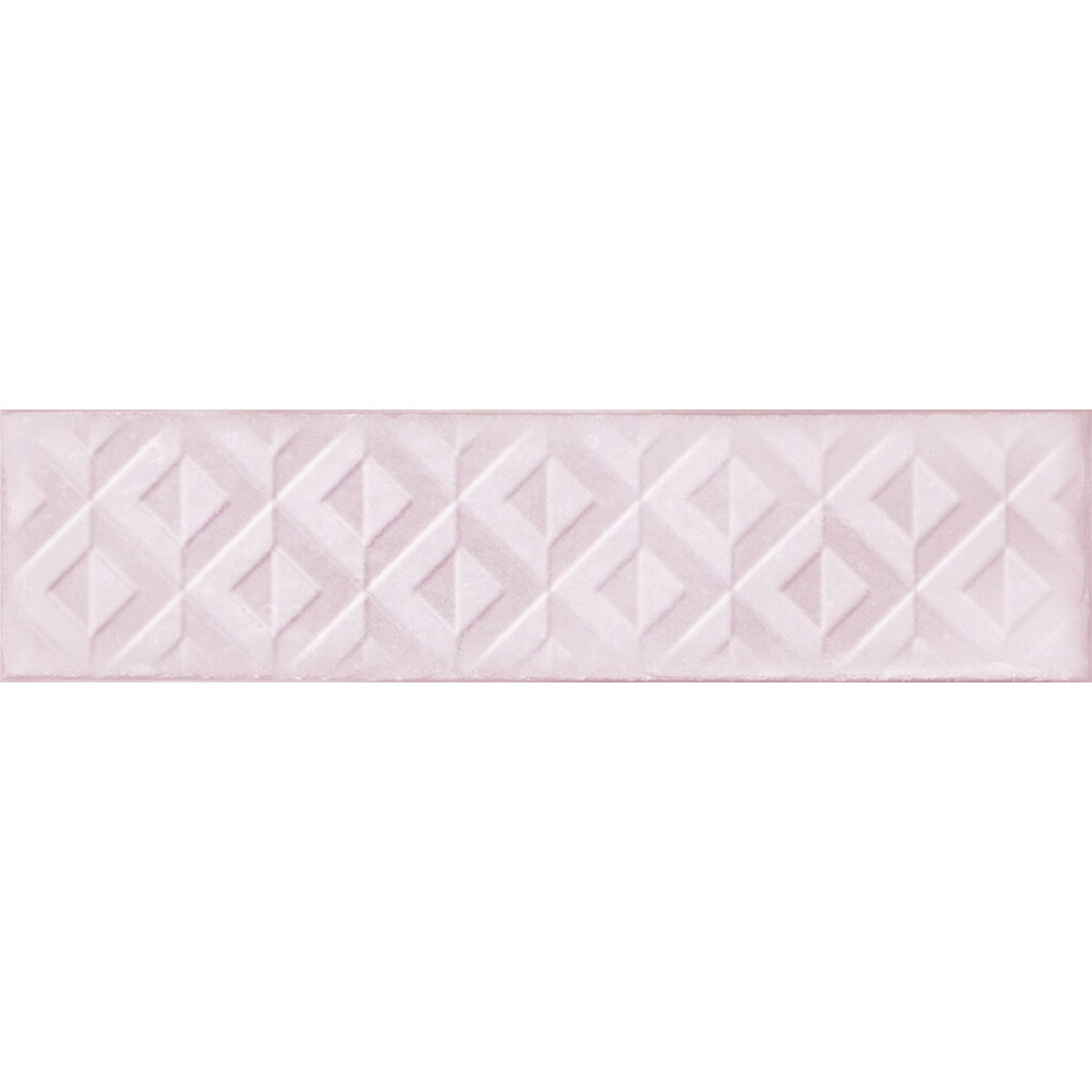 Cifre Drop Rilieve Pink 7,5x30 lesklý keramický obklad ružová