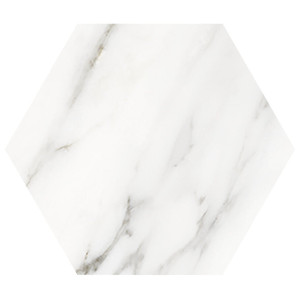 Cifre Ducale White Lesklý Hex 15x17 keramický mramorový obklad biely