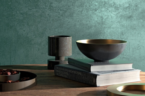 jednofarebný zelený obklad