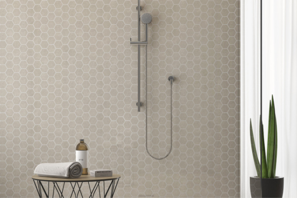 mozaika v sprchovom kúte