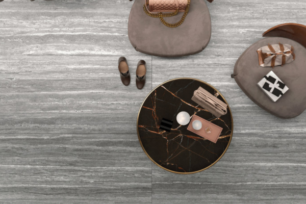 travertínová matná dlažba